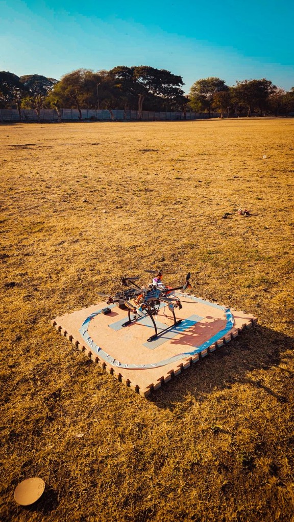 Multirotor on Landing Pad